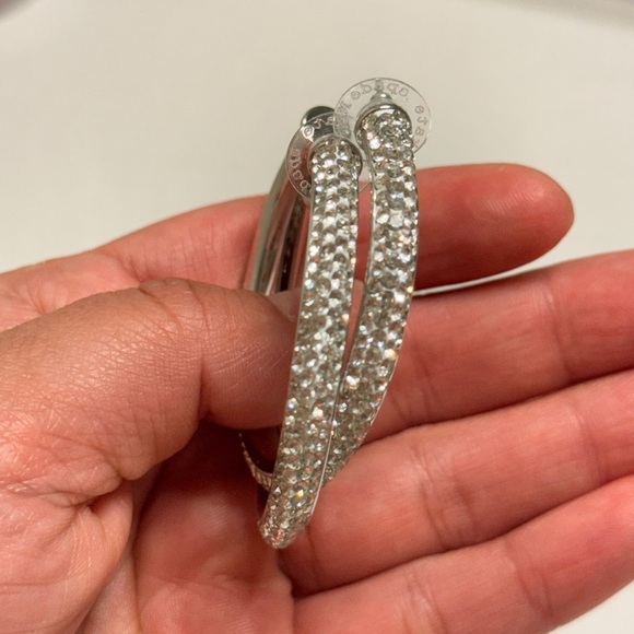 Elegant Silver Hoop Earrings - Picture 11 of 17